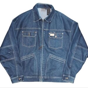 VINTAGE•Rocawear Dark Wash Denim Jacket